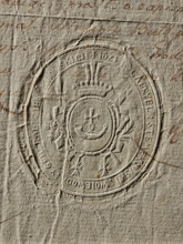 Seal of Józef Gabriel Stempkowski, Voivode of Kiev, Józef Gabriel Stempkowski (1785–1790). Oval dry