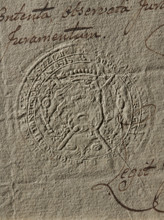 Seal of Michal Jerzy Mniszech, Starost of Lublin, Mniszech, Michal Jerzy Wandalin (1748–1806).