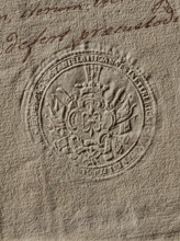 Seal of Jan Kicki of Kitki, Starost of Lviv. Round seal impression showing the Gozdawa coat of arms
