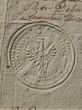 Seal of the Civil-Military Order Commission of the Kraków Voivodeship, Lelów County and the Duchy