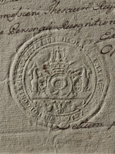 Seal of Mikolaj Malachowski of Malachowice, Starost of Opoczno. Round seal impression. On the