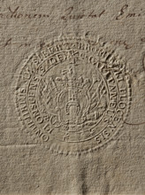 Seal of Onufry Bromirski from Bromierz, starost of Plock; Bromirski, Onufry (1740–1834);