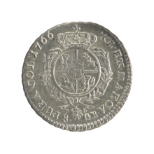 2 gold crown coins, Sylm, Frederick William (fl. 1765-1767), Stanislaw August Poniatowski (King of