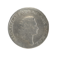 2 gold crown coins, obv.: head of Stanislaw August with inscription around the rim 'STANISLAUS AUG.