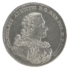 Crown thaler, Sylm, Frederick William (fl. 1765–1767); Stanislaw August Poniatowski (King of