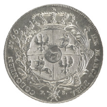 Crown thaler, Sylm, Frederick William (fl. 1765–1767); Stanislaw August Poniatowski (King of