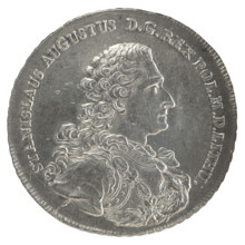 Crown thaler, Sylm, Frederick William (fl. 1765–1767); Stanislaw August Poniatowski (King of