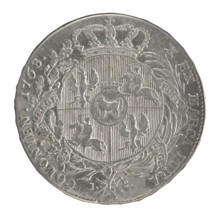 Crown thaler, Mitmaster Justyn Schröder (Warsaw Mint 1768–1772); Stanislaw August Poniatowski (King