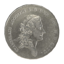 Crown thaler, struck 1770. Maker: Justyn Schröder (Mintmaster of the Warsaw Mint 1768–1772).