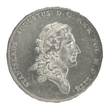 Crown thaler, Brenn, Efraim (fl. 1774–1792); Stanislaw August Poniatowski (King of Poland;