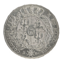 Crown thaler by Brenn, Efraim (fl. 1774–1792), 1778. Obverse: Head of Stanislaw August Poniatowski