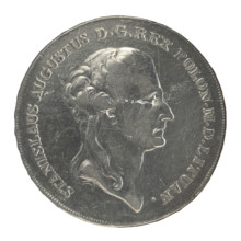 Crown thaler, Brenn, Efraim (fl. 1774–1792); Stanislaw August Poniatowski (King of Poland;