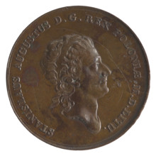 Trial crown thaler, Stanislaw August Poniatowski (King of Poland; 1764–1795). Maker: Holzhaeusser,