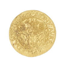 Gdansk ducat by Daniel Klüwer (active 1608–1618), 1612. Obverse: Bust of King Sigismund III Vasa