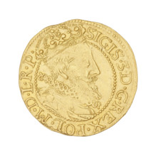 Gdansk ducat; maker: Daniel Klüwer (fl. 1608–1618); subject: Sigismund III Vasa (King of Poland,