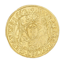 Gdansk ducat, John II Casimir Vasa (King of Poland; 1648–1668), maker: Daniel Lesse (1656–1685).