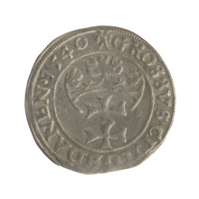 Gdansk grosz, Sigismund I the Old (King of Poland; 1506–1548). Polish coin, Jagiellon dynasty.