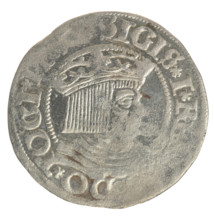 Gdansk grosz, Sigismund I the Old (King of Poland; 1506–1548). Polish coin (1534), Jagiellon