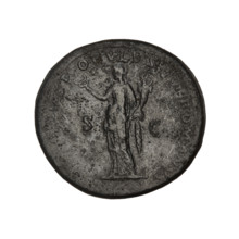dupondius, Trajan (53–117; Roman emperor 98–117); Obverse: head of Trajan in radiant crown facing