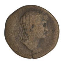 sestertius, Hadrian (76–138; Roman emperor 117–138); obverse: bust of Hadrian with laurel wreath
