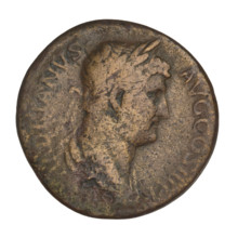 Sestertius, Hadrian (76–138; Roman emperor 117–138). Obverse: bust of Hadrian facing right in
