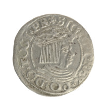Gdansk grosz, Sigismund I the Old (King of Poland; 1506–1548). Polish coin of the Jagiellon dynasty