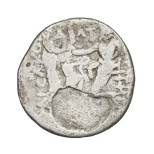 Tetradrachm of Artabanos II (king of Parthia; 10–40 AD). Obverse: bust of Artabanos II left,