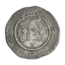 drachma, Kavadh I (ruler of Persia; 488–496 and 498–531); Persia, 488–497, 499–531. Obverse: bust
