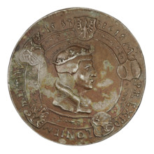 Crown medal thaler, Sigismund I the Old (King of Poland; 1506–1548). Obverse: bust of Sigismund I