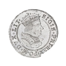 quarter crown thaler forgery by Majnert; Sigismund I the Old (King of Poland; 1506–1548); busts,