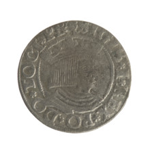 Gdansk grosz, Sigismund I the Old (King of Poland; 1506–1548); Polish coin, Jagiellon dynasty.