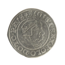 Gdansk grosz, Sigismund I the Old (King of Poland; 1506–1548), Polish coin, Jagiellon dynasty.