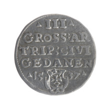 Gdansk trojak, Sigismund I the Old (King of Poland; 1506–1548), iconography, Polish coins, male