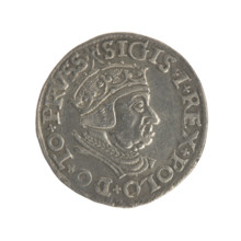 Gdansk trojak, Sigismund I the Old (King of Poland; 1506–1548), iconography: Polish coin, male