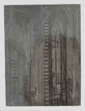 Fragment of a Gothic interior; Jablczynski, Feliks (1865–1928); graphic artist; church interior;