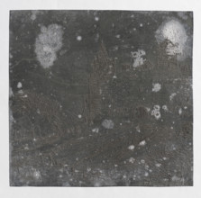 Landscape with a fortified castle on a hill; verso: Fragment of a wall with a pointed-arch door.