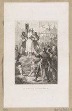 Joan of Arc (The Maid of Orleans; illustration in volume VII of Cesar Cantu, Universal History,
