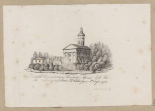 Church of the Transfiguration of the Lord near Plock, graphic artist Józef Ozieblowski (Vilnius;