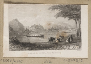 View of Buda and Pest in Hungary, William Floyd (fl. 1832–1877), graphic artist; steel engraving,
