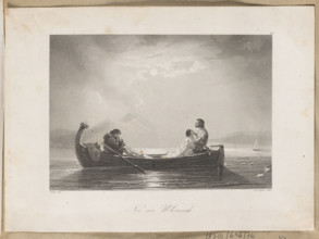 A Night in Italy; artist: Albert Henry Payne (1812–1902), steel engraving; drawing possibly by