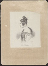Self-portrait of Eliza Radziwillówna (Eliza Radziwill, 1803–1834), graphic print, 1832; subject: