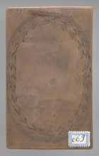 Recto: Martyrdom of the Soul in Hell 'Tormentum gustus'; verso: Partially blurred emblematic