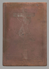 Recto: Crucifixion; verso: Fragment of a composition, graphic artist, Crucifixion (iconographic),
