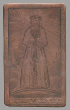 Recto: Image of the figure of Christ in the Trinitarian church in Solec in Warsaw; verso: