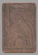 Recto: Our Lady the Spouse of the Holy Spirit (Sponsa Spiritus Sancti). Image of the Virgin Mary in