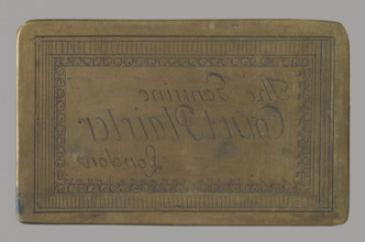 Frame with the inscription: The Genuine Court Plaister; Lopacinski, Jan Nikodem (1747–1810),
