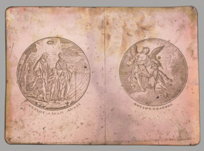 Two tondos: Guardian Angel and the Holy Family, by Stanislaw Pczycki (ca. 1769–1844), graphic