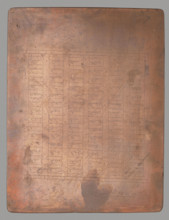 Names of months and days written in columns. Jan Nikodem Lopacinski (1747–1810), graphic artist.