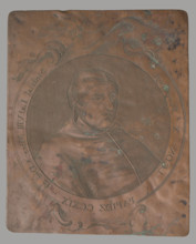 Portrait of Pope Leo X (Giovanni de' Medici, 1475–1521) in a circular (tondo) format decorated with