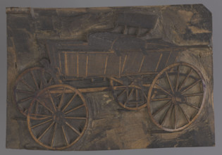 Carriage wagonette; Aleksander Maj (1883–1952), graphic artist; subject: carriages, illustrations;
